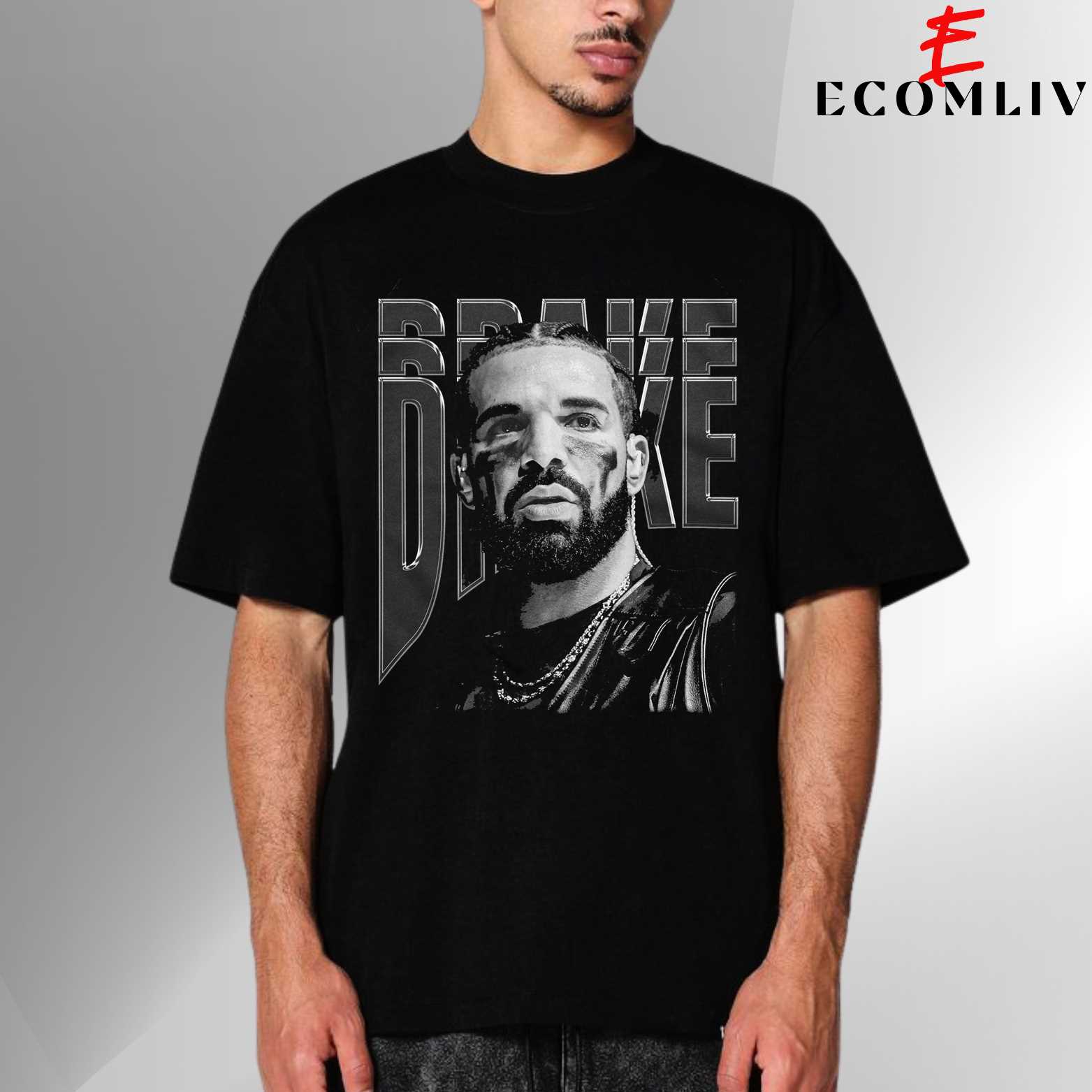 Vintage Drake T-Shirt, Rap Merch Graphic Tee, For All The Dogs Rare Hip Hop Graphic